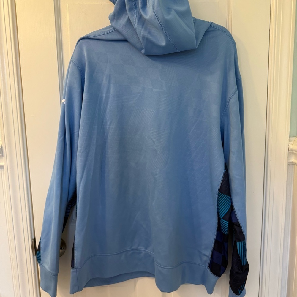 Nike Therma-Fit Light Blue Carolina Lacrosse Hoodie Men’s Sz XL w Dark Blue EUC - Picture 2 of 11